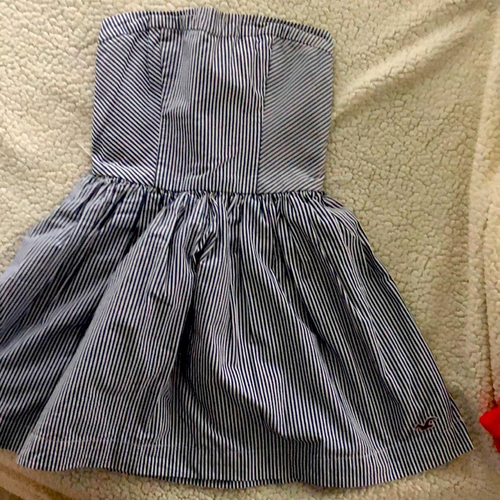 Strapless mini dress